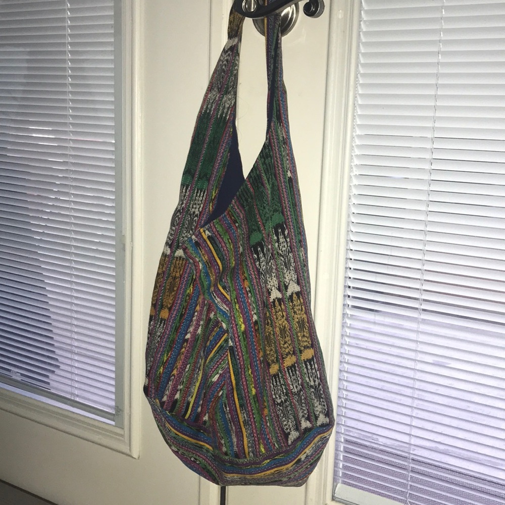 Multicolor hobo style handbag - fair trade!